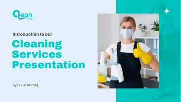 Free Introduction to Our Cleaning Company Presentation Template to Edit Online