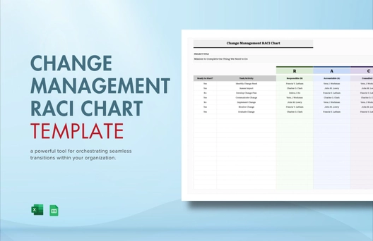 Change Management RACI Chart Template