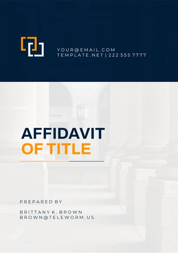 Free Utah Affidavit of Title Template to Edit Online