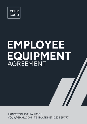 Free Employee Equipment Agreement Template to Edit Online
