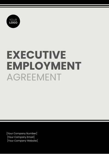 Free Executive Employment Agreement Template to Edit Online