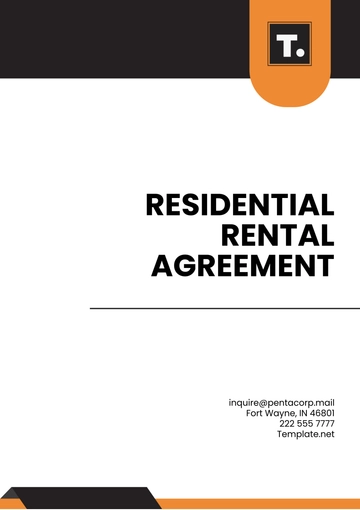 Free Residential Rental Agreement Template to Edit Online