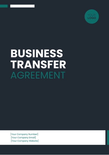 Free Business Transfer Agreement Template to Edit Online