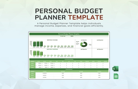 Personal Budget Planner Template