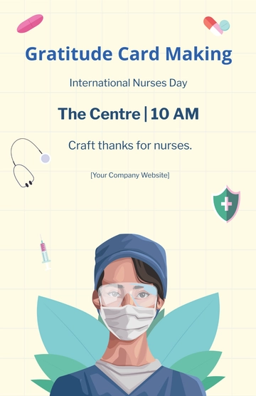 Free International Nurses Day Poster Template to Edit Online