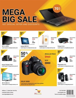 Sample Mega Sale Template
