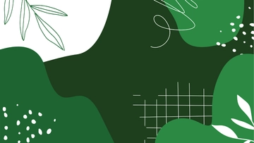 Free White And Green Aesthetic Background to Edit Online