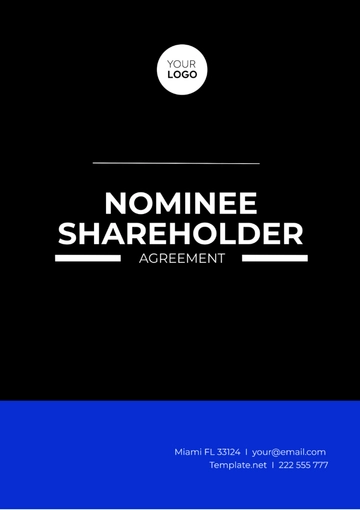 Free Nominee Shareholder Agreement Template to Edit Online