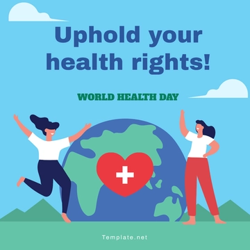 Free World Health Day Instagram Post Template to Edit Online | Template.net