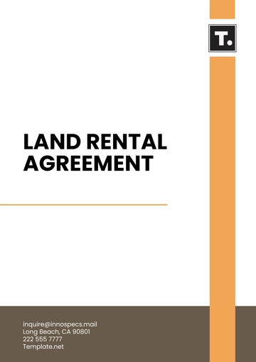 Free Land Rental Agreement Template to Edit Online