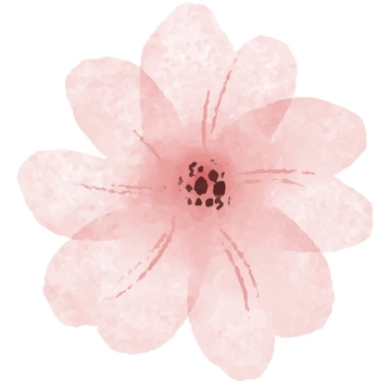 Free Pink Watercolor Flower Clipart to Edit Online