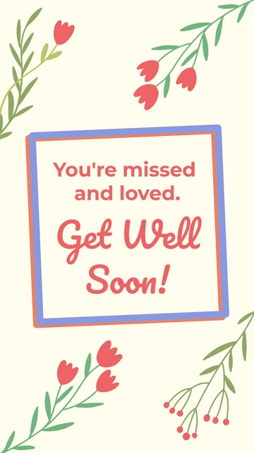 Free Adult Get Well Soon Card to Edit Online