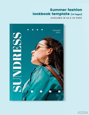 Summer Fashion lookbook Template