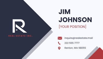 Free Property Inspector Business Card Template to Edit Online