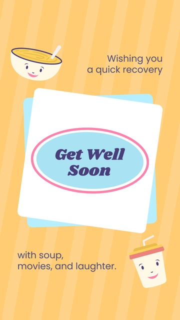 Free Get Well Soon Humor Card to Edit Online