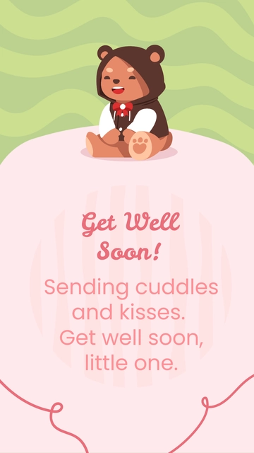 Free Get Well Soon Baby Card Template to Edit Online