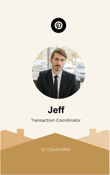 Free Real Estate Transaction Coordinator ID Card Template
