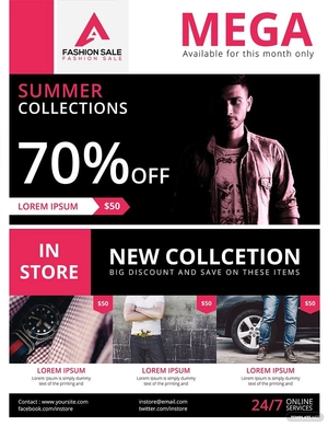 Summer Sale Flyer Template