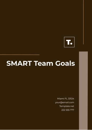 Free SMART Team Goals Template to Edit Online