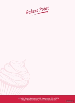 Bakery Letterhead Template