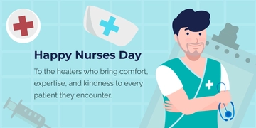 Free  International Nurses Day Blog Banner Template to Edit Online