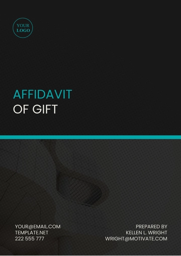 Free Hawaii Affidavit of Gift Template to Edit Online