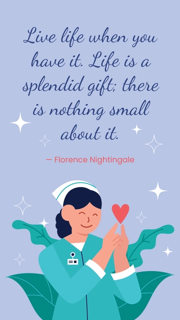 Free International Nurses Day Quote Template to Edit Online