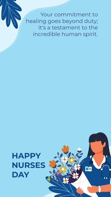 Free International Nurses Day Snapchat Geofilter Template to Edit Online