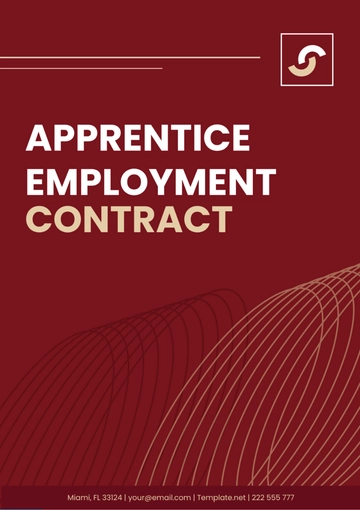 Free Apprentice Employment Contract Template to Edit Online