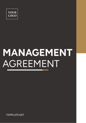 Free Management Agreement Template to Edit Online