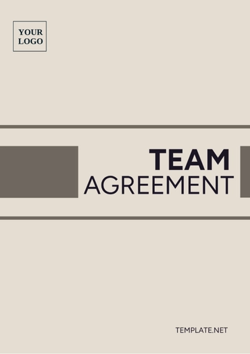 Free Team Agreement Template to Edit Online