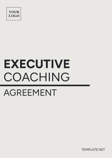 Free Executive Coaching Agreement Template to Edit Online