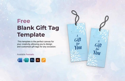 Blank Gift Tag Template