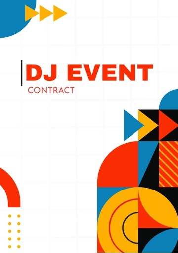 Free DJ Event Contract Template to Edit Online