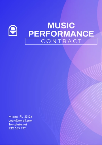 Free Music Performance Contract Template to Edit Online