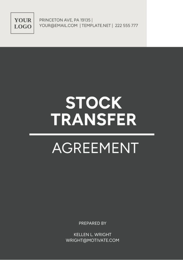 Free Stock Transfer Agreement Template to Edit Online