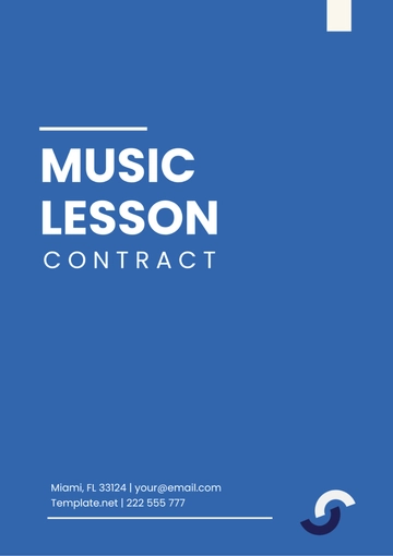Free Music Lesson Contract Template to Edit Online