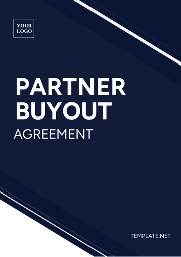 Free Partner Buyout Agreement Template to Edit Online