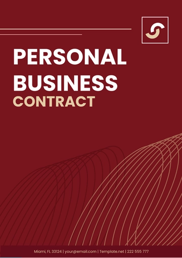 Free Personal Business Contract Template to Edit Online