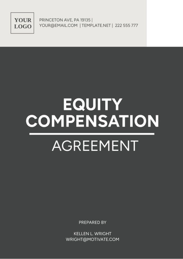 Free Equity Compensation Agreement Template to Edit Online