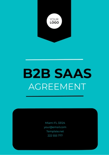 Free B2B SaaS Agreement Template to Edit Online