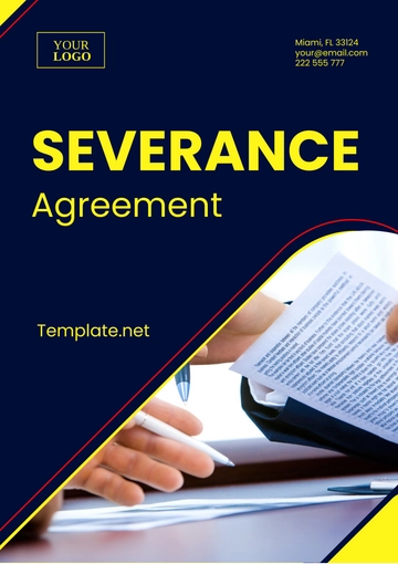 Free Severance Agreement Template to Edit Online