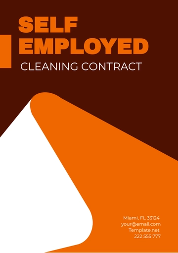 Free Self Employed Cleaning Contract Template to Edit Online