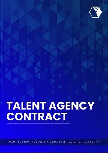 Free Talent Agency Contract Template to Edit Online
