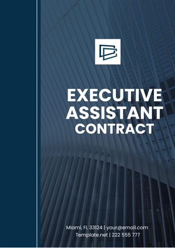 Free Executive Assistant Contract Template to Edit Online
