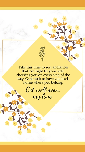 Free Get Well Soon For My Husband Template to Edit Online