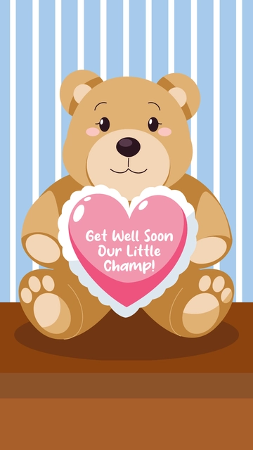 Free Get Well Soon Gift For Baby Boy Template Clipart to Edit Online