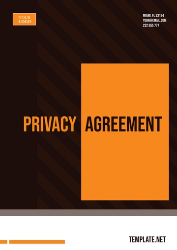 Free Privacy Agreement Template to Edit Online