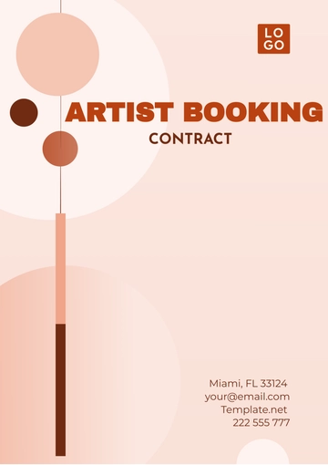 Free Artist Booking Contract Template to Edit Online