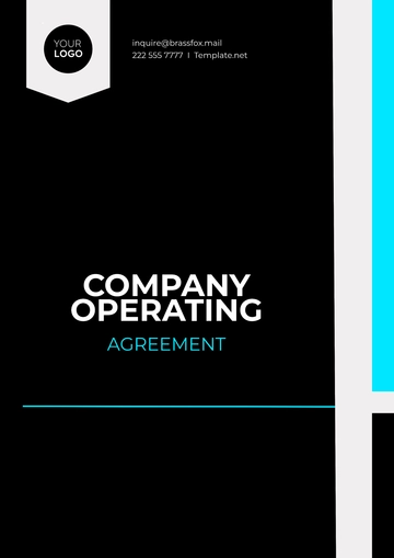 Free Company Operating Agreement Template to Edit Online